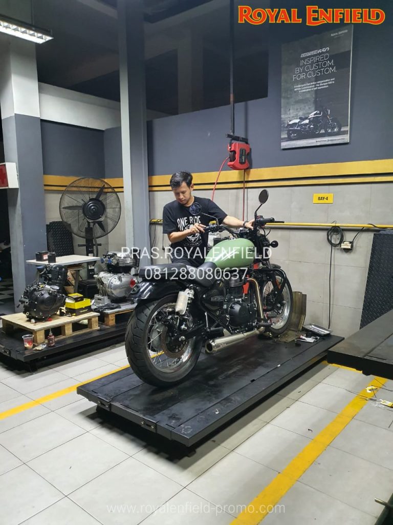 Modifikasi Royal Enfield Meteor 350 Indonesia 2025 Matt Green 3