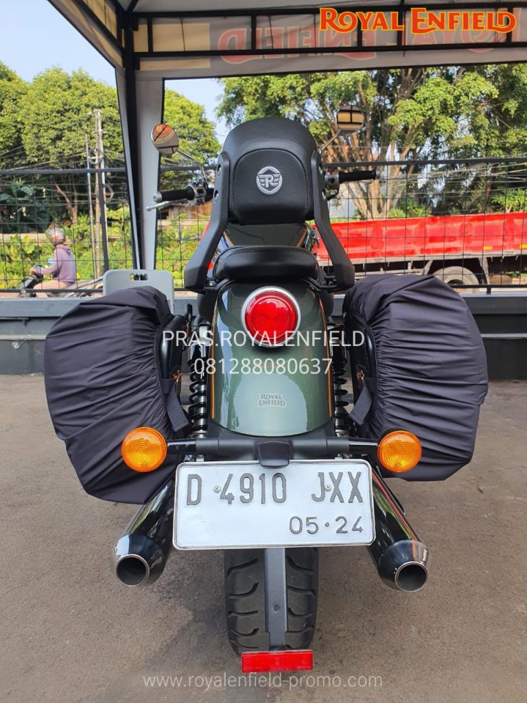 Modifikasi Royal Enfield Super Meteor 650 Indonesia 2025 side bag 3